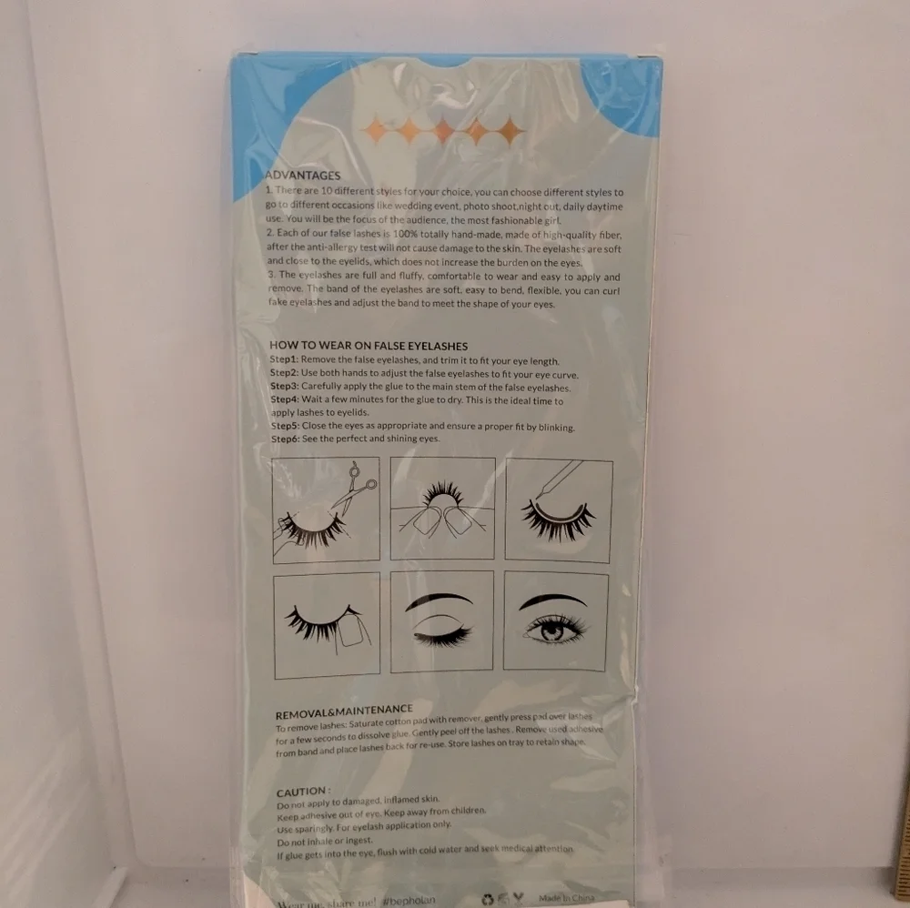 Bepholan Faux Mink Lashes Multipack NWT